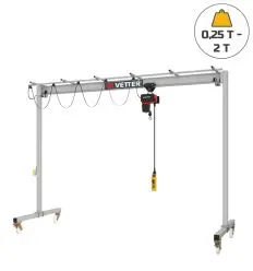 Portique avec palan