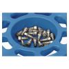 Rouleur pour pneus 120kg bleu stockage vis