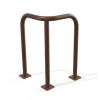 Étrier d'angle 3 pieds 600 x 600 x 1000 mm Marron sur platine