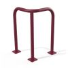 Étrier d'angle 3 pieds 600 x 600 x 1000 mm Rouge pourpre sur platine