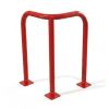 Étrier d'angle 3 pieds 600 x 600 x 1000 mm Rouge signalisation sur platine