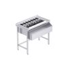 Station cocktail inox premium 100 cm sans étagère