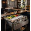 Station cocktail inox premium 100 cm fixe avec étagère démo