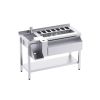Station cocktail inox premium 120 cm gauche avec étagère