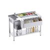 Station cocktail inox premium 120 cm avec étagère évier gauche démo