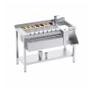 Station cocktail inox premium 120 cm droite avec étagère démo