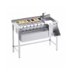 Station cocktail inox premium 120 cm sans étagère évier droite