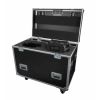 Flight case ouvert avec lyre