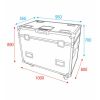 Dimensions du flight case