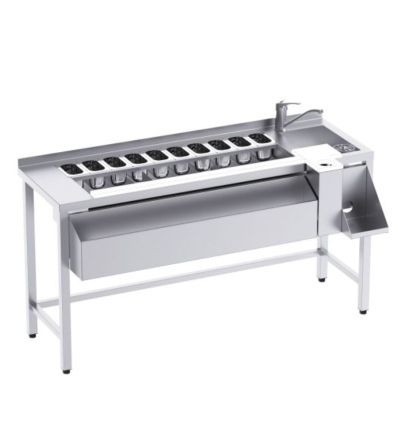 Station cocktail inox Premium - 160 cm