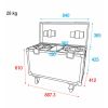 Dimensions du flight case