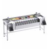 Station cocktail inox premium 200 cm avec éléments