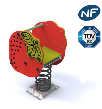 Jeux sur ressort Fraise
