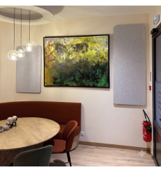 panneau acoustique rectangle mural cendre