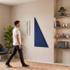 Panneau triangle couleur bleu marine