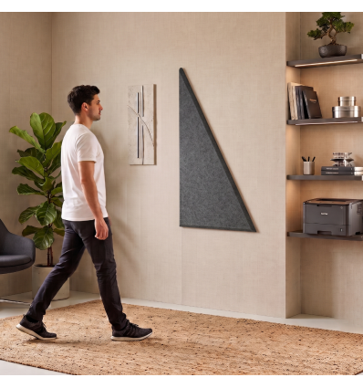 Panneau mural acoustique gris souris