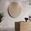 panneau cercle couleur sable
