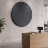 Panneau acoustique cercle gris souris