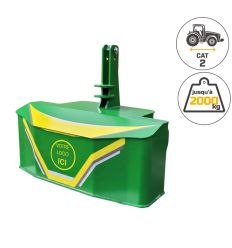 Masse pour tracteur 2000 kg catégorie 2