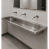 Lave mains wc collectif sans protection murale mise en situation
