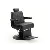 Fauteuil Barber Noir avec Surpiqures Noires