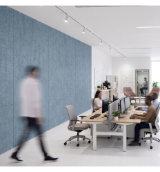 Mur acoustique professionnel bleu anthique