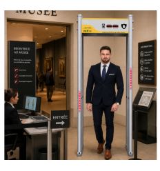 Portique de détecteur métaux 18 zones avec comptage automatique