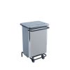 Poubelle HACCP en inox sur roulettes 70 L