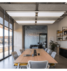 Panneau acoustique rectangle suspendu