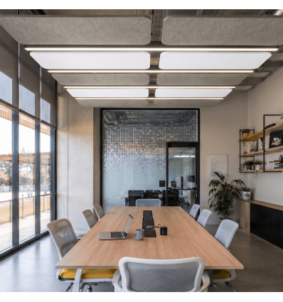 Panneau acoustique rectangle suspendu