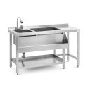 Photo : Station cocktail inox Économique - 136 cm