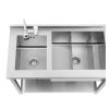 Station cocktail inox éco 106 cm - dessus