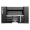 Mobilier d’atelier modulaire inox 3240 x 500 mm
