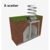 Fixation Béton Jeux sur ressort Coccinelle Modèle 1