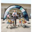 Photo : Arche publicitaire textile Plaques acier 5 kg - Sans