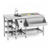 Station cocktail fixe économique inox 152 cm - éléments