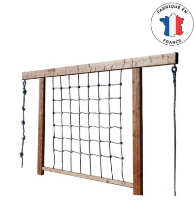 Parcours d'obstacles cadre à grimper en cordage pour aire de jeux pour enfants