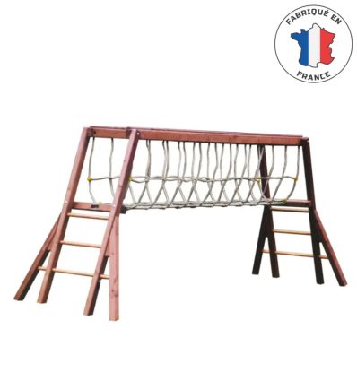 Jeu de pont suspendu à filet pour enfant