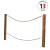 Pont de singe en bois et corde pour aires de jeux pour enfants