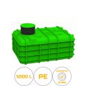 Photo : Cuve enterrée récupération eau de pluie 5000L plate