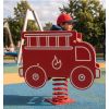 Mise en situation du Jeux sur ressort Camion de Pompier