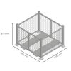 Dimensions de la cage de stockage taille M