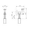 Dimensions Jeux sur ressort Phoque Modèle 1