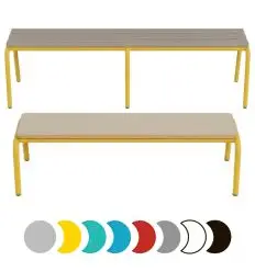 Banc maternelle sans dossier