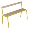 Banc avec dossier en hêtre 120 cm