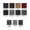 Tapis d'accueil hybride textile et gomme nuancier