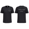 Tee shirt noir personnalisé logo entreprise homme