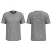 Tee shirt personnalisé gris logo entreprise homme