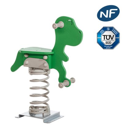 Jeux sur ressort Dinosaure Vert Modèle 1