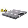 Plaque de calage avec bandes inox